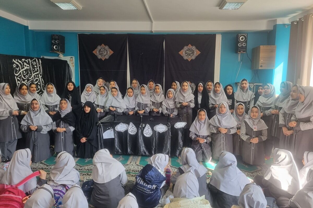 مراسم سوگواری وفات حضرت ام البنین (س) در مدارس ناحیه دو شهرری 