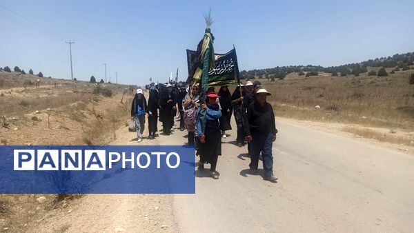 پیاده‌روی هیات روستای زرد تا امام زاده روستای کاستان