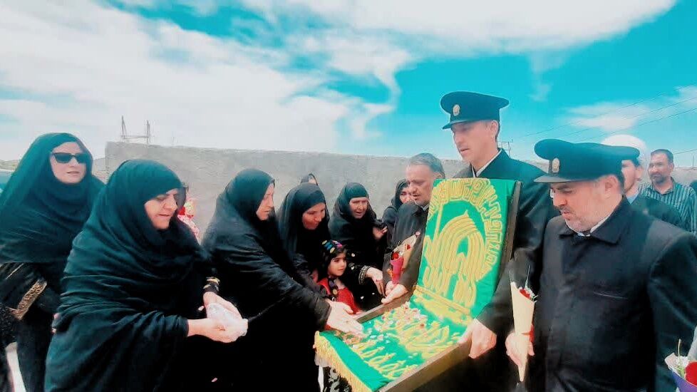ورود پرچم متبرک حرم رضوی به شهرستان مارگون