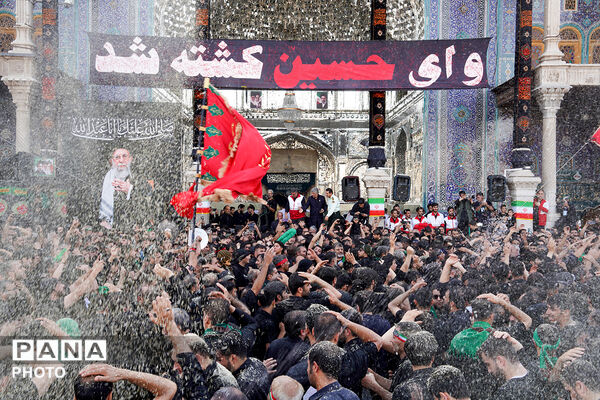 جلوه‌های ویژه از عزاداری هیات چهل اختران قم در روز عاشورا