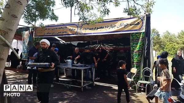 گذری بر موکب هیئت جوانان چهارده معصوم(ع) در پیاده روی جاماندگان اربعین حسینی نیشابور‌ 