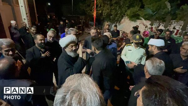 حضور مسئولین کاشمر در هیأت ابوالفضلی روستای قوژد