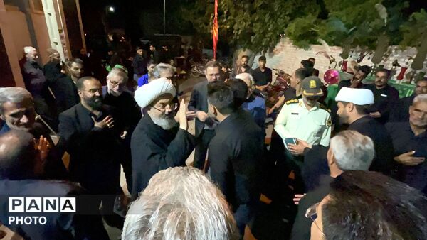 حضور مسئولین کاشمر در هیأت ابوالفضلی روستای قوژد