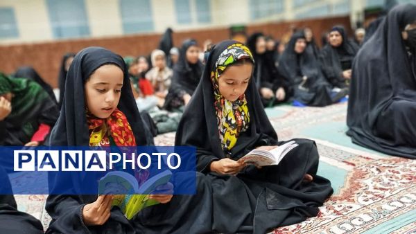 حضور پر شور کودکان مارگونی در مراسم عزاداری ایام فاطمیه