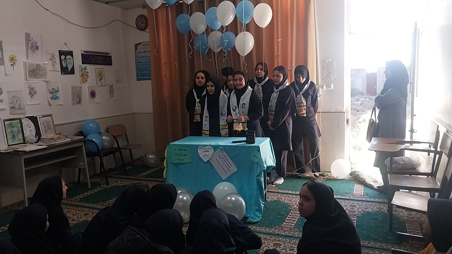 جشن ولادت امام زمان (عج)در مدرسه عزت طلایی
