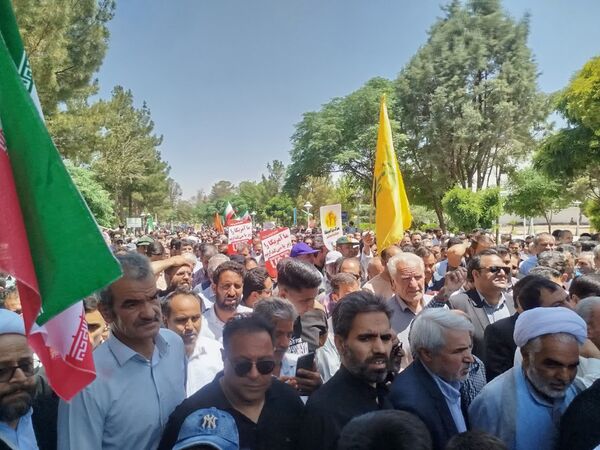 با هدف محکومیت جنایات رژیم کودک کش اسرائیل راهپیمایی جمعه خشم در کاشمر برگزار شد