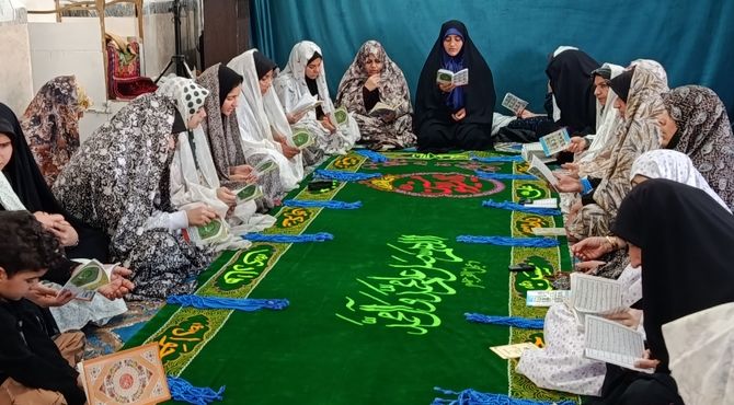 مراسم اعتکاف در مسجد حضرت ابوالفضل بخش ماژین