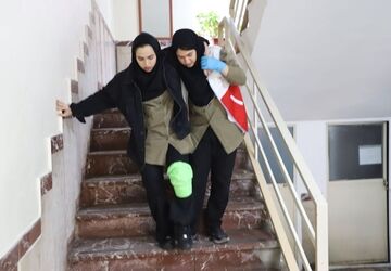 مانور سراسری زلزله در آذربایجان شرقی آماده‌باش برای لحظه‌ صفر
