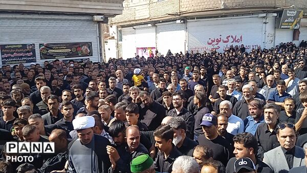 بدرقه و وداع همراه با تشیع شهید سید مصطفی حسینی