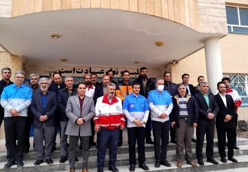 مانور زلزله در رزن