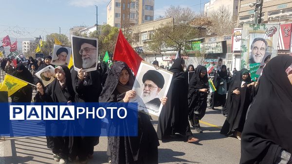 حضور پرشور و کوبنده مردم مشهد در راهپیمایی روز قدس