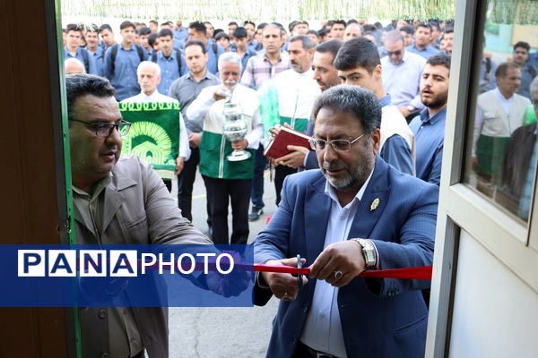 افتتاح چایخانه رضوی در مدرسه مکتبی با حضور مدیریت آموزش و پرورش منطقه ۱۴