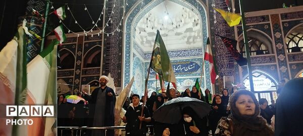 گرامیداشت سی و هشتمین  روز شهادت رهبر معظم انقلاب در بی بی شطیطه شهرستان نیشابور 