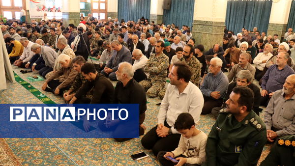 نماز جمعه سیاسی دشمن شکن بندپی شرقی با حضور نوجوانان و جوانان بسیجی
