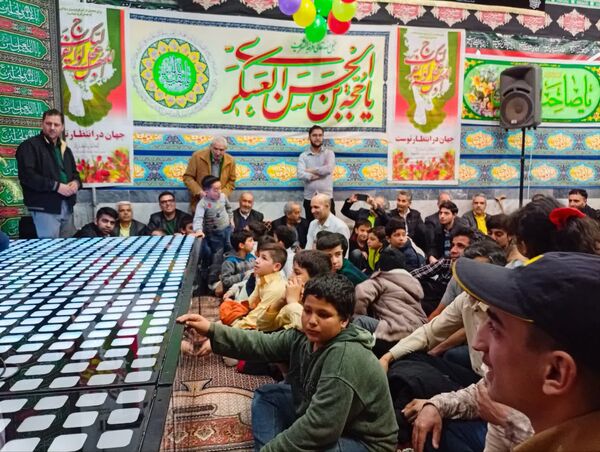 جشن ولادت حضرت مهدی (عج) در روستای فدافن