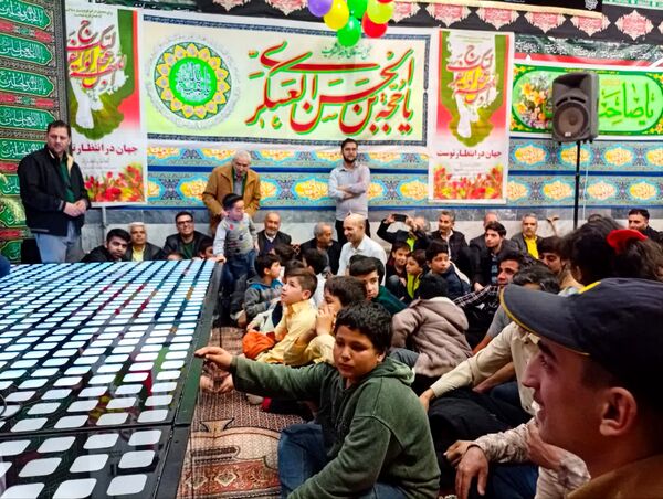 جشن ولادت حضرت مهدی (عج) در روستای فدافن