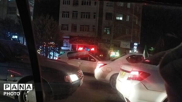 رژه ماشینی در بلوار فضل نیشابور 