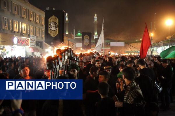 آیین «مشعل گردانی» نجفی‌های مقیم قم