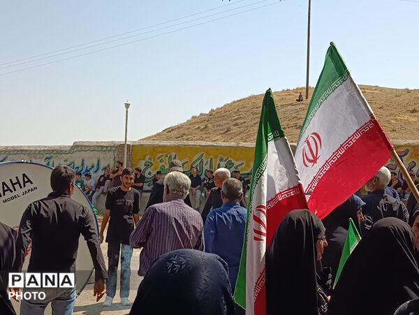 آیین عزاداری آخر ماه صفر با حضور مردم مؤمن روستای آورزمان