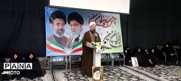 مراسم چهلمین روز شهادت رهبر انقلاب در لالجین برگزار شد