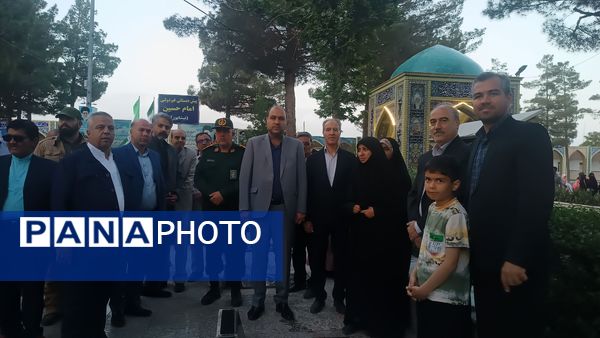 مراسم غبارروبی لاله زار شهرستان نیشابور به مناسبت گرامیداشت هفته معلم 