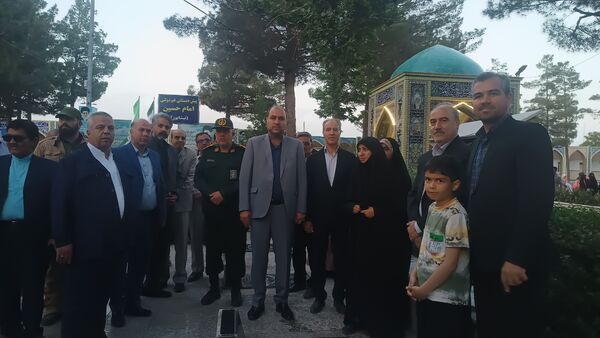 مراسم غبارروبی لاله زار شهرستان نیشابور به مناسبت گرامیداشت هفته معلم 