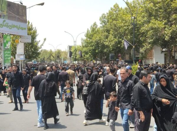حضور پر شور و مردم شهرستان کاشمر در برپایی دسته های عزاداری روز عاشورای حسینی 