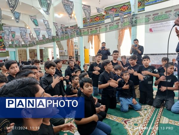 سوگواره احلی من العسل نوجوانان عاشورایی شهر آشخانه 