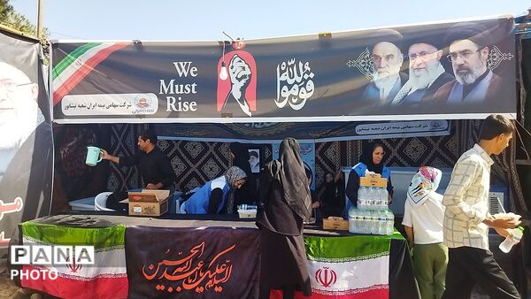 موکب قرارگاه جهادی سلمان و عاشقان امام رضا ( ع) در محور نیشابور - مشهد