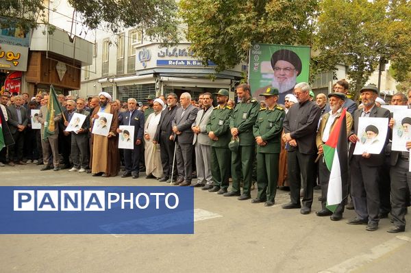 اجتماع مردم شهرستان بجنورد در استان خراسان شمالی