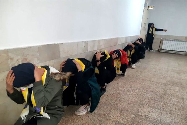  بیست و ششمین مانور زلزله در دبیرستان شهید مجید دهنوی 