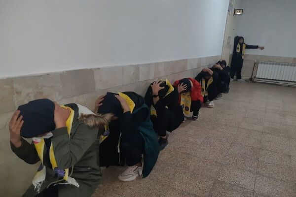 بیست و ششمین مانور زلزله در دبیرستان شهید مجید دهنوی 