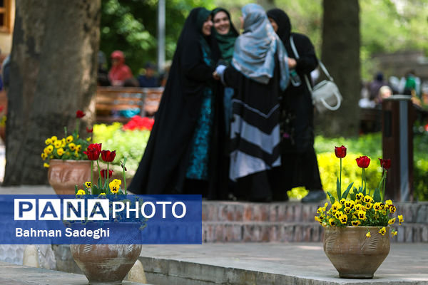 فصل لاله‌ها در بوستان باغ ایرانی