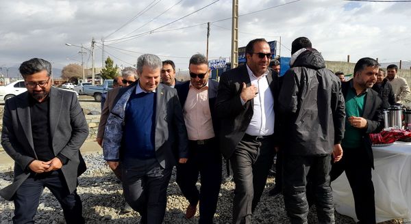 افتتاح پروژه سنگ‌چینی رودخانه فصلی شهر پالیز