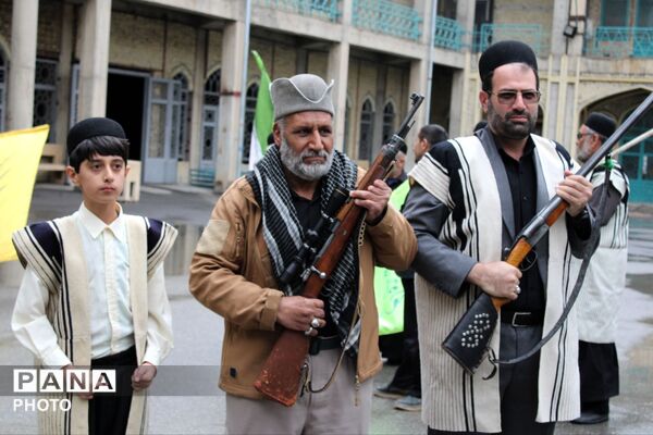 ‌حضور قوم بختیاری در تشییع شهید سجاد نادری