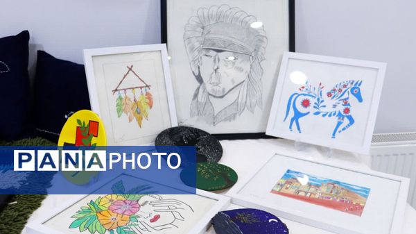 نمایشگاه دستاورد‌های هنری معلولان اعصاب و روان در محمدشهر کرج
