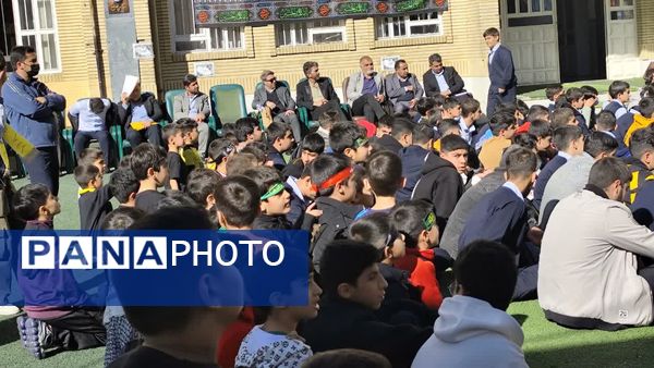 تشییع پیکر شهید گمنام در دبیرستان پویا یاسوج