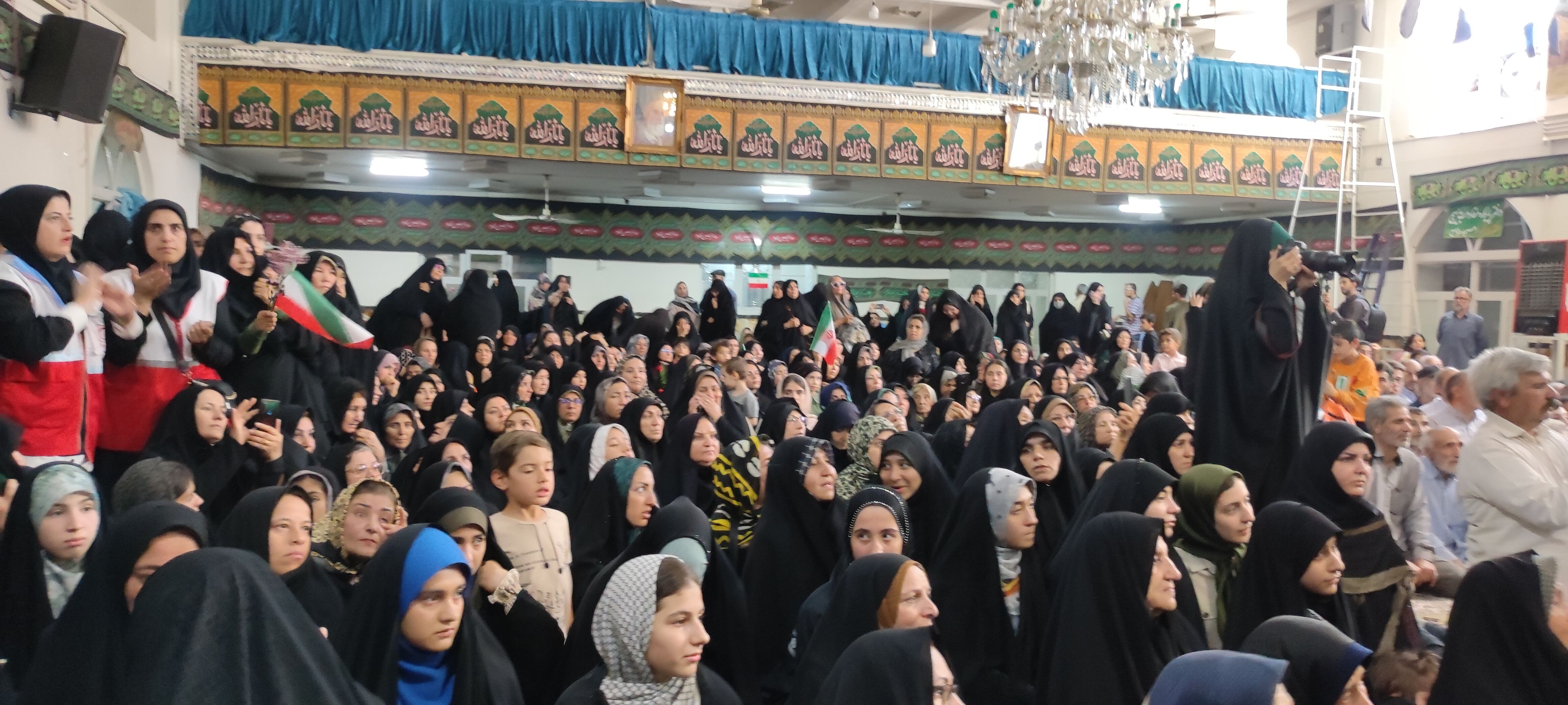 اجتماع بزرگ شیروانی‌ها در محکومیت جنایات صهیونسیتها با سخنرانی «سحر امامی»