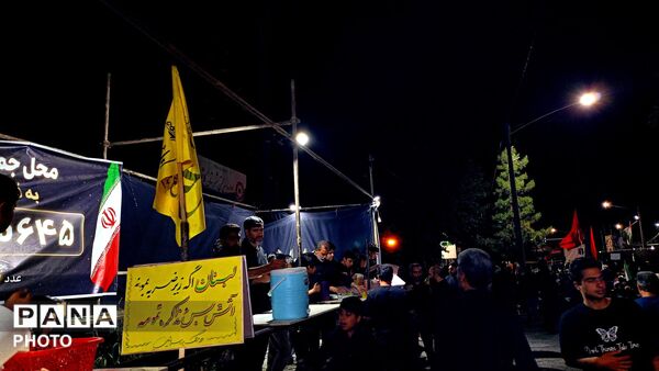 برپایی موکب قرارگاه جهادی شهرستان کاشمر در حاشیه اجتماعات عزاداری امام حسین