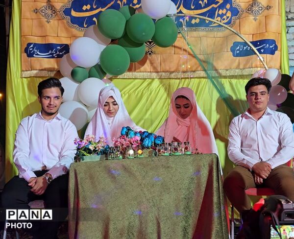 جشن ازدواج دو زوج در میادین مشهد