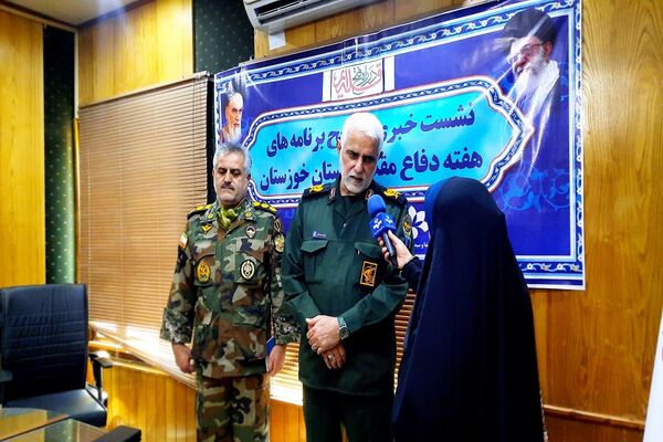 نشست خبری برنامه‌های هفته دفاع مقدس در خوزستان