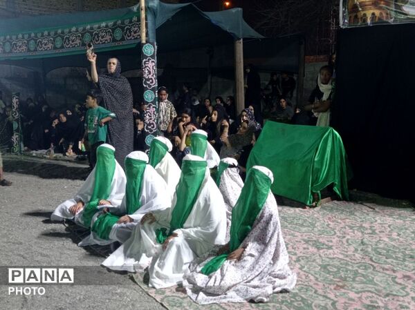 آیین سنتی تعزیه‌خوانی «عروسی شاهزاده قاسم» در محله زرکی میناب