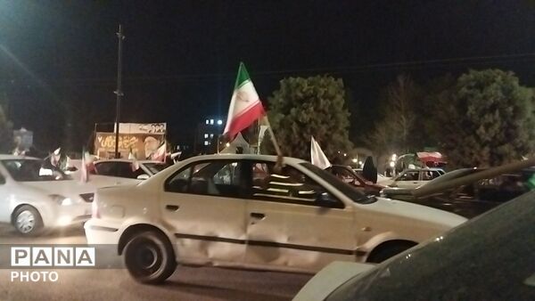 شبی پرنور در بلوار فضل نیشابور 