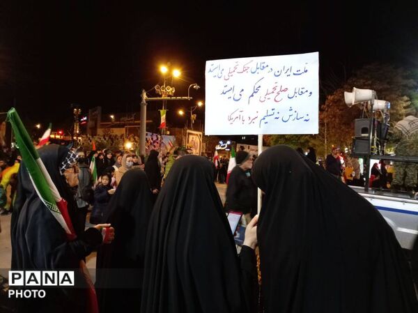 حضور شهروندان غیور شهرستان بجنورد در چهل و هشتمین شب اجتماع مردمی