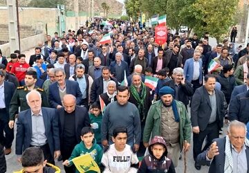 برگزاری راهپیمایی ۲۲ بهمن در شهر ماژین