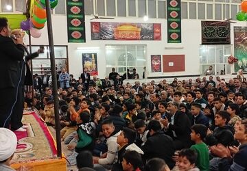 جشن باشکوه میلاد با سعادت مهدی موعود (عج) در روستای نقاب خلیل آباد