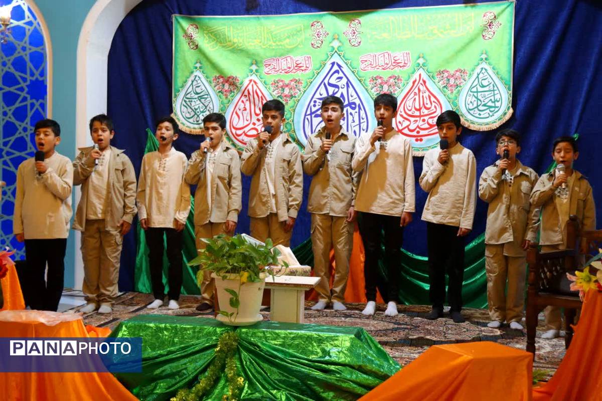 جشن میلاد امام حسین (ع) در امامزاده سید عباس بن موسی در بجنورد