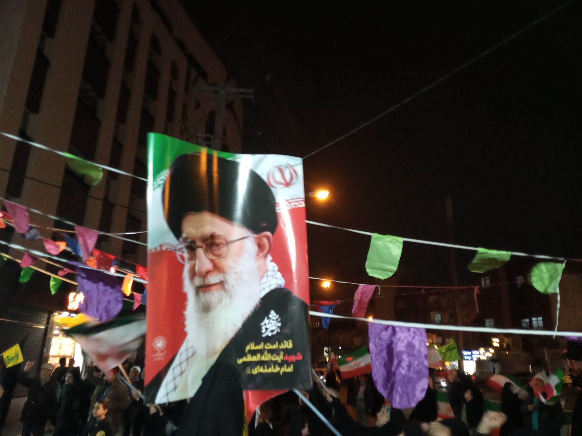 اجتماع مردمی میدان حجاب مشهد