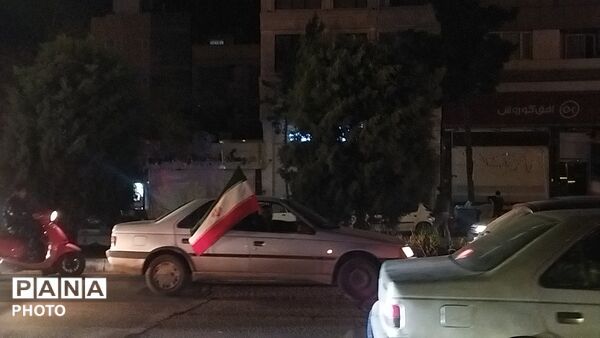 رژه ماشینی در بلوار فضل نیشابور 