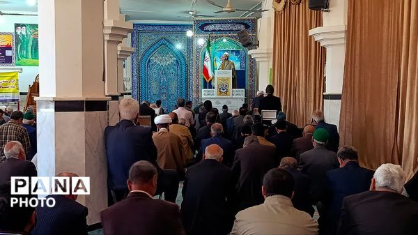 نخستین نماز جمعه ماه مبارک رمضان در شهرستان خلیل‌آباد 